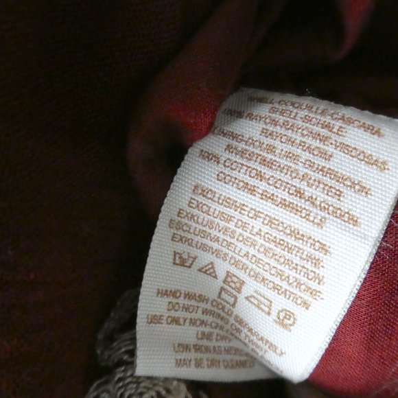 FREE PEOPLE red EMBROIDERED EMMA open back SWING long sleeve mini tunic DRESS M - Picture 7 of 7